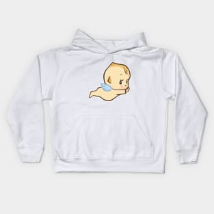 Cute flying kewpie baby angel Kids Hoodie